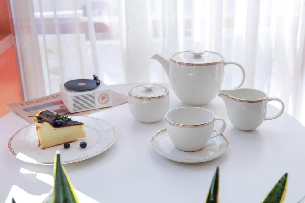 LA SAGESSE TASS 100ML/ALUSTALDRIK 12.5CM, Qualitier