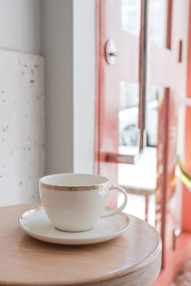 LA SAGESSE TASS 100ML/ALUSTALDRIK 12.5CM, Qualitier