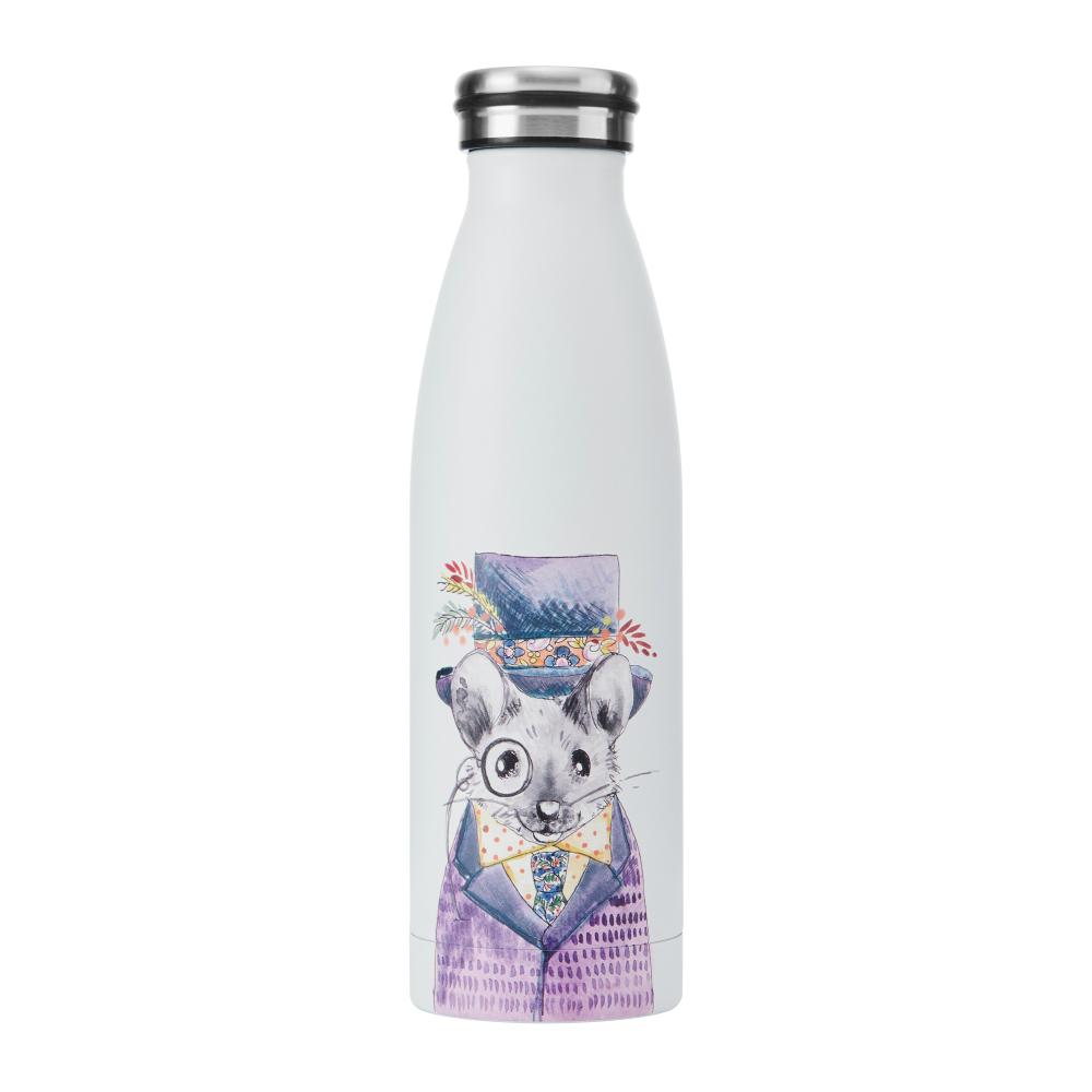 MIKASA TIPPERLEYHILL MOUSE DOUBLE-WALLED STAINLESS STEEL BOTTLE, 500ML, Mikasa