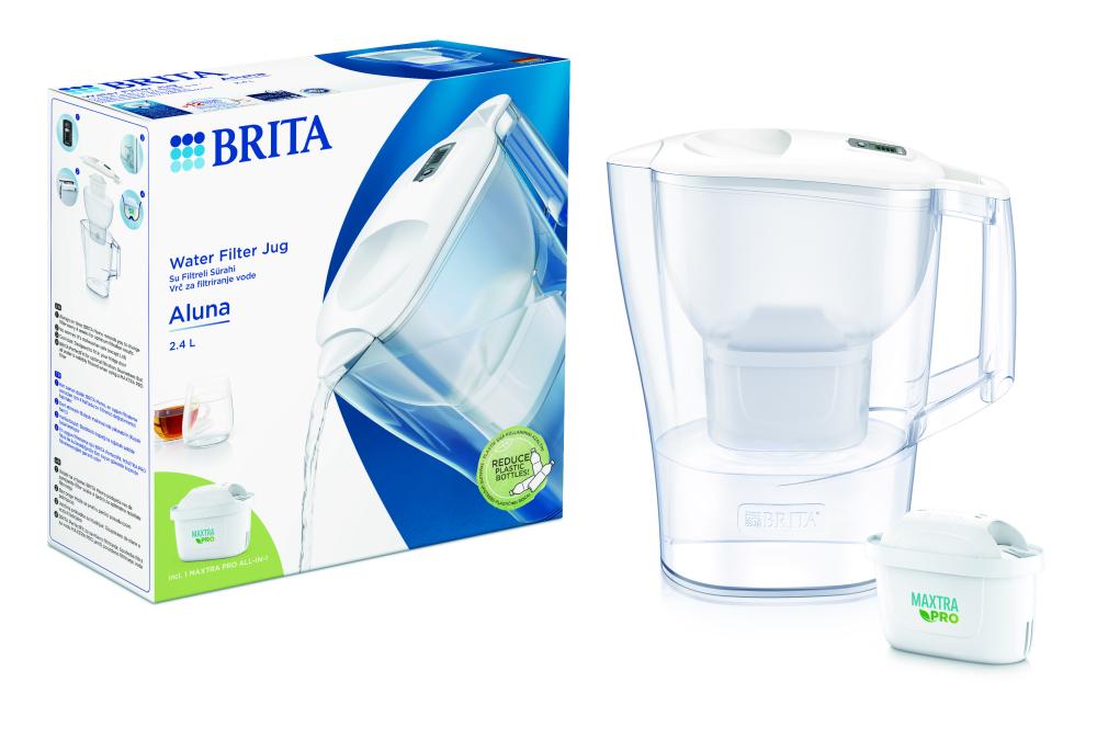 ALUNA MXPRO ŪDENS FILTRAKRŪZE 2.4L, BALTA, BRITA