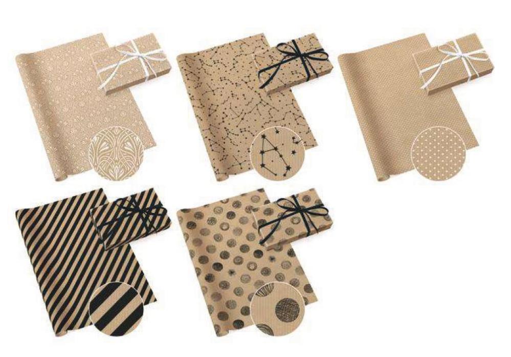 KINKEPABER 2X0.7M "CRAFT 6" 5 DISAINI, Paw Decor Collection