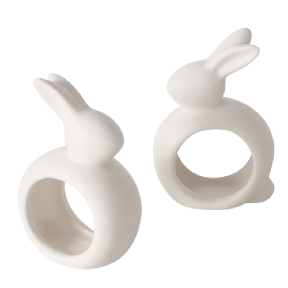 MERCY JÄNES SALVRÄTIHOIDJA 6X3X9CM 2TK, VALGE, KERAAMIKA, Boltze