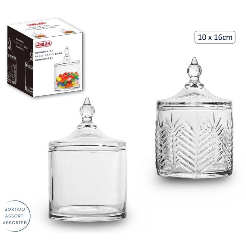 SALDUMU TRAUKS 10X16CM AR VĀKU, ASSORT. 2 VEIDI, STIKLS, Anitex