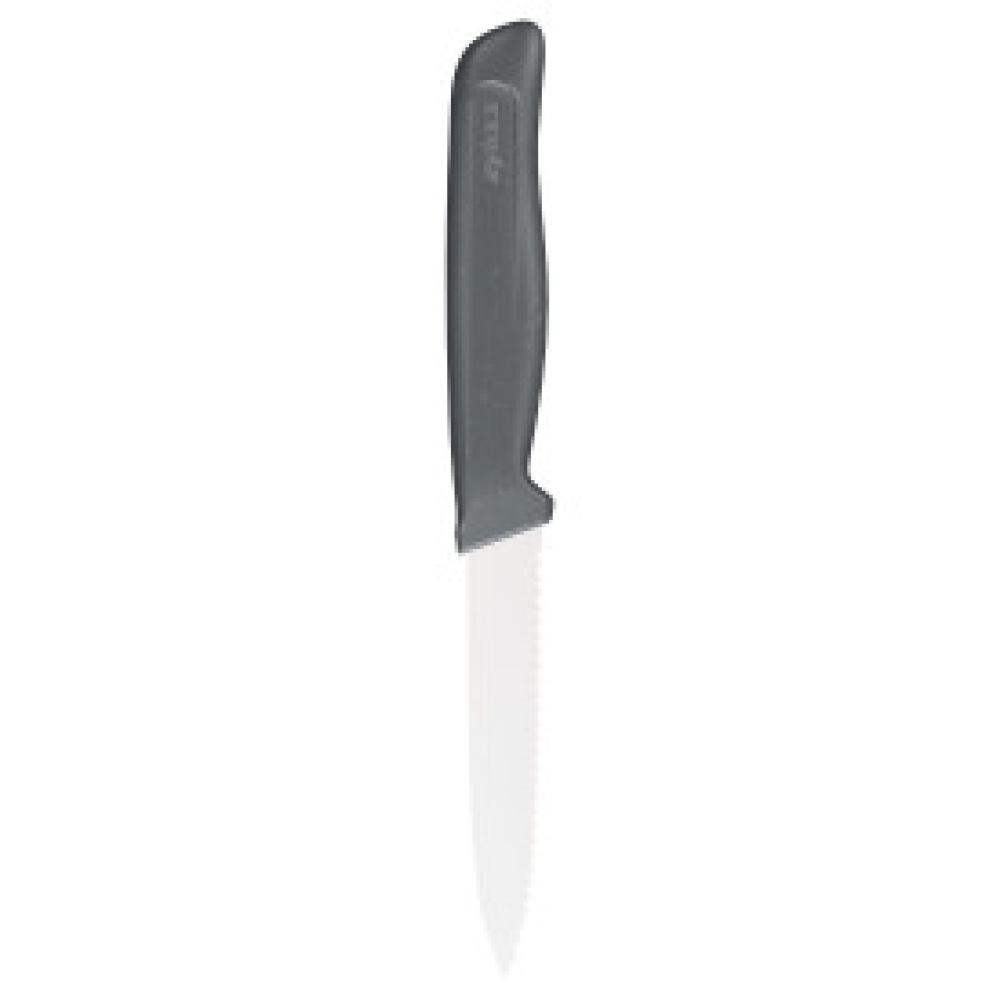 ZYLISS PARING KNIFE 10CM, SERRATED, WHEAT STRAW PLASTIC/STAINLESS STEEL, Zyliss