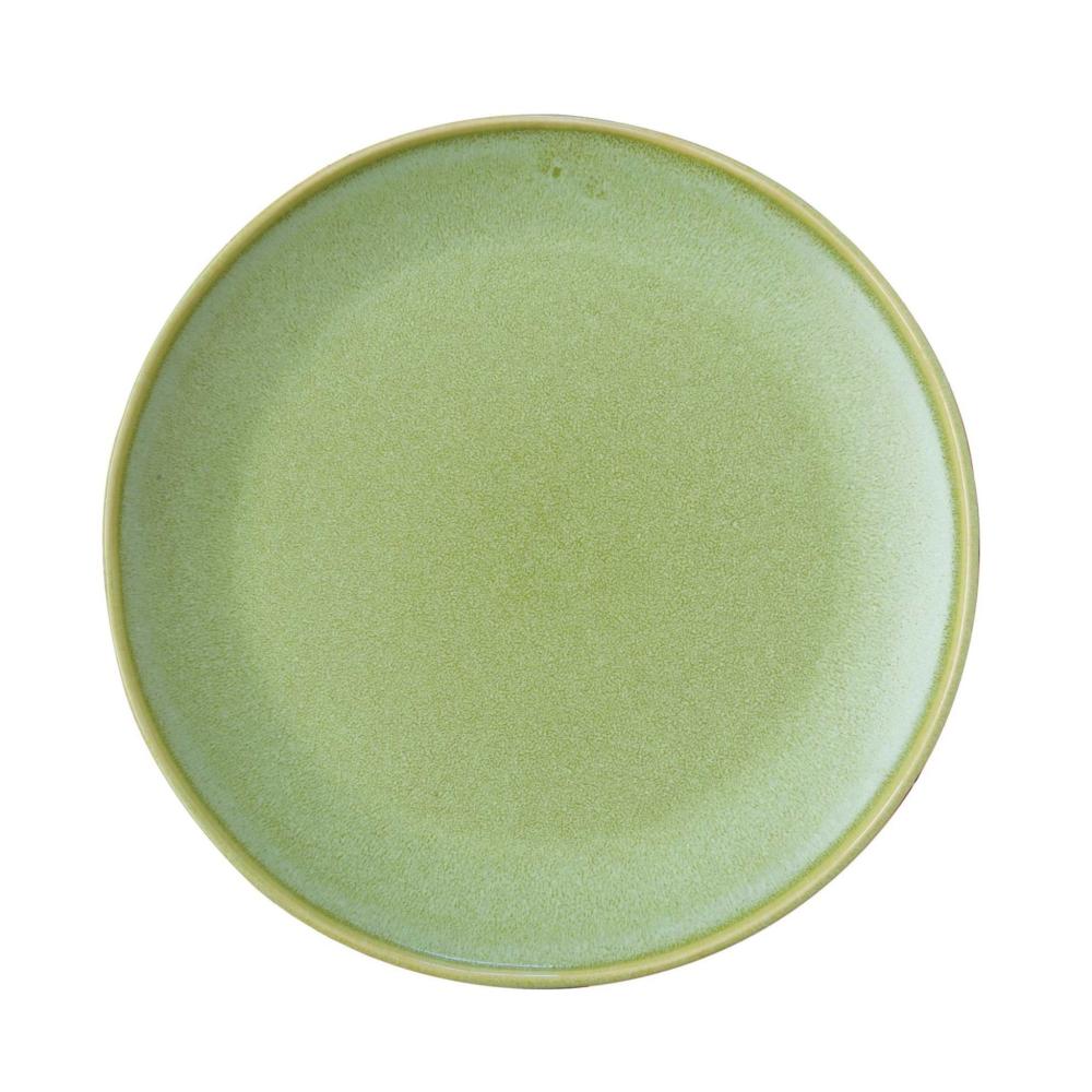 TERRA PLATE 20CM, D.GREEN, CERAMIC, Easy Life