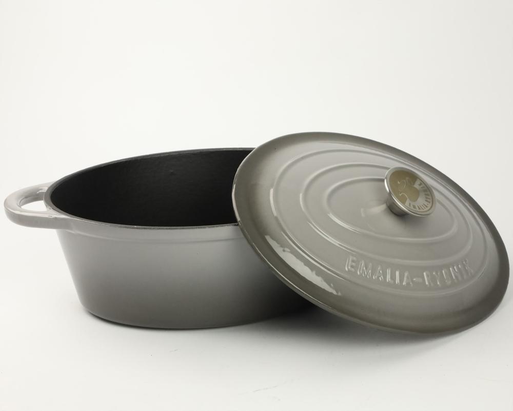 JADWIGA KATLS SAUTĒŠANAI 4L, 29CM, PELĒKA, ČUGUNS, INDUKCIJAI, Prymus-AGD