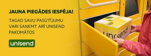 Jauna piegādes iespēja - UNISEND pakomāti